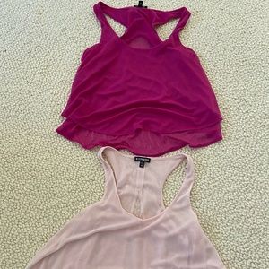 10/$15 EXPRESS women's pink tank tops size XS